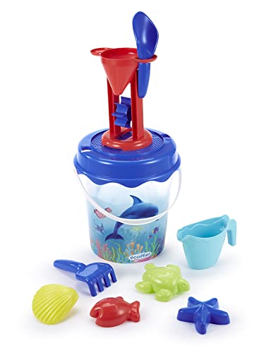 Jeu de plage ECOIFFIER 513 Seau décor dauphin avec accessoires et moules à sable - vue 4