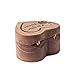 Wislist Engagement Proposal Ring Box Secret Slim Hidden Wooden Heart Shaped Engraved Case Ring Bearer Box Holder for Wedding Ceremony, Commemoration Day (A Promise Is Forever)