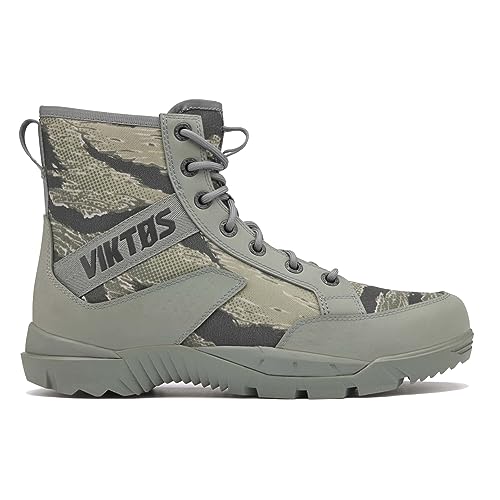 Image of VIKTOS Men's Johnny Combat OPS Tiger Tactical Boots | Durable Water-Resistant Lightweight Mid-Height Outdoor Combat Boots