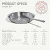 Made In Cookware | 3-Piece (Includes 8",10",12") Stainless Frying Pan Set | 5 Ply Stainless Clad | Professional Cookware | Crafted in Italy | Induction Compatible #2