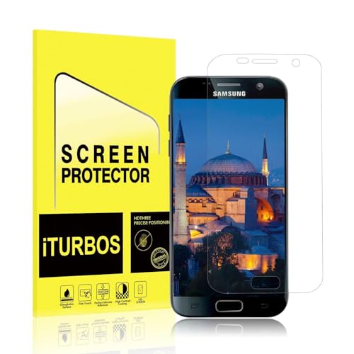 Galaxy S7 Screen Protector,[2-Pack] iTURBOS Full Screen Coverage 3D PET HD Screen Protector Film for Samsung Galaxy S7 (Clear).