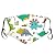 Hotkey 5pcs Kids Reusable Face_Masks with 10pcs Filters Cute Cartoon Dinosaur Print Face Cotton Covering for Childrens Outdoor Back to School