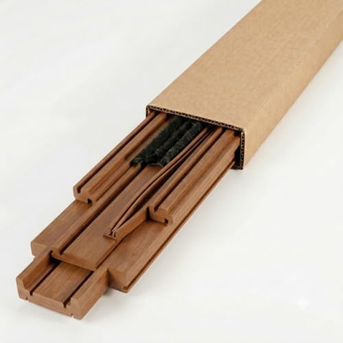 KIT TELAIO PER PORTE A SCORREVOLI SCRIGNO KIT TELAIO PER PORTE SCORREVOLI A SCOMPARSA. Il prezzo è riferito ad un kit completo per spessore muro da cm. 10 cm a 13,5 cm. COSA FORNIAMO: TELAIO in legno per SCRIGNO rivestito in laminato Noce Chiaro. GUARNIZIONI di battuta SPAZZOLINI PROFILI di battuta e telaio in legno. Le dimensioni sono adatte per muri da 10 a 13,5 cm. Coprifili a questo link: