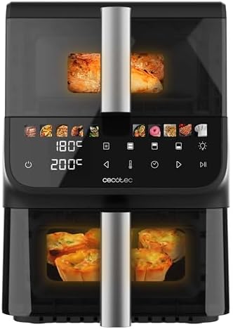 Cecotec Freidora de Aire 10L - AirFryer - Cecofry DuoLevel 10000 ...