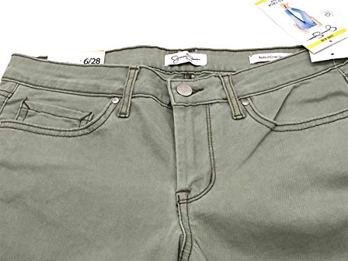 Jessica Simpson Rolled Crop Skinny Jean (6/28, Meadow Green)2