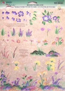 Plaid FolkArt One Stroke Reusable Teaching Guide 1135 Wild Flowers Mini Design