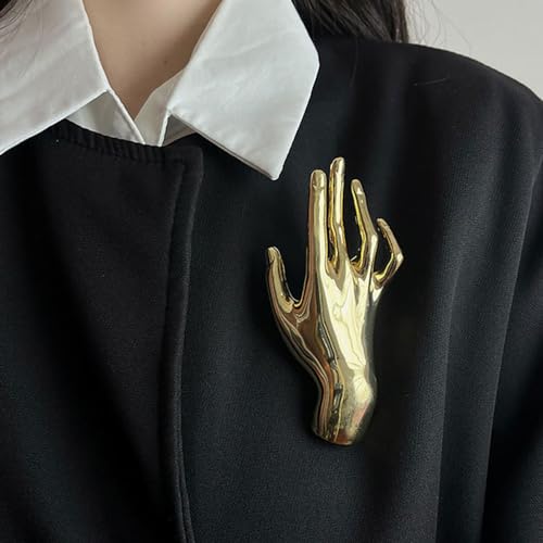 Unique Palm Hand Brooch Pin for Women Men, Fashion Large Lapel Brooch Pins for Clothing Bag Hat Pants Birthday Gift2