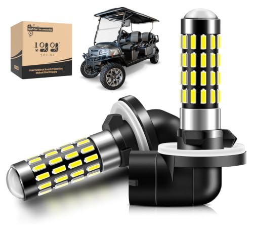 10L0L 881 Golf Cart Headlight Bulb for EZGO,Club Car DS/Precedent Pack of 2