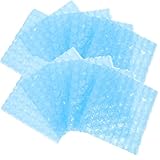Cabilock 60 Stück Luftpolsterbeutel mit Luftpolsterfolie Stoßfest 10x10cm Transparent für Versand Umzug und Verpackung