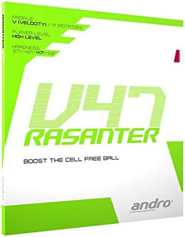 ANDRO Rasanter V47 Table Tennis Rubber Red 2.3