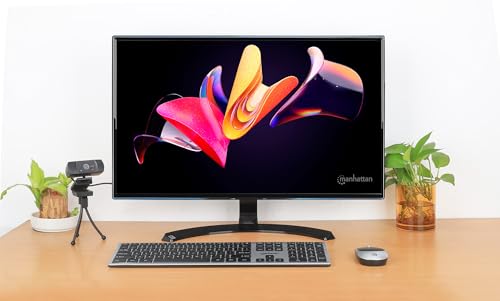 Image of Manhattan Wireless USB Keyboard and Mouse Combo Set - Full-Size, Scissor Key Design, Quiet Typing, 1200 DPI Optical Mouse, Plug & Play Compatibility - 180788