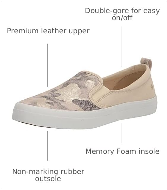 Image of Sperry Women's Crest Boat Smocked Hemp Sneaker