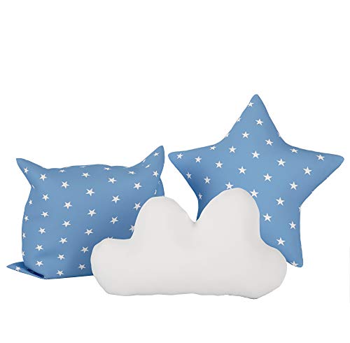 Tre morbidi cuscini per neonati, bambini, lettini, cuscini per tende, cuscini elfique di Klara Brist