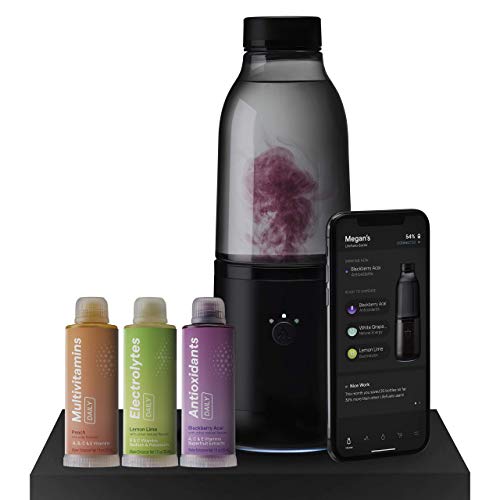LifeFuels Smart Bottle - Water and Healthy Beverage Infuser with Tracking App - Wearable Technology for Hydration, Fitness and Nutrition Tracking - Use for Travel, Sports and More