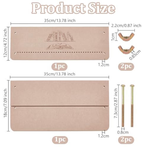 OLYCRAFT Ferramentas de prensa de livros de madeira Ferramentas espaçadoras de encadernação de livro