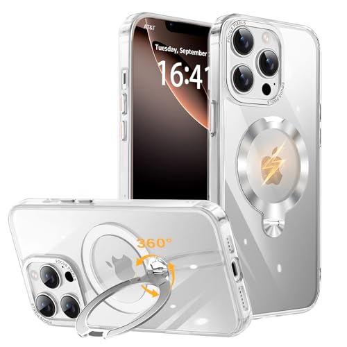 TISTUNST iPhone 13 Pro Max �p �P�[�X MagSafe�Ή� CD�������O�X�^���h �����y���@�\ 360°��]�X�^���h�z�y���c�����E�p�x���R�����z��phone13pro max �Ή��P�[�X ���C�����X�[�d �ČRMIL�K�i �ϏՌ� �h