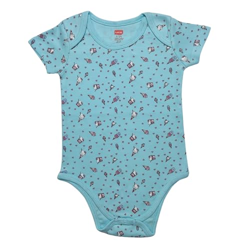 Image of LuvLap Baby Boys & Girls 100% Cotton Half Sleeve Romper /Bodysuit, Pack Of 3