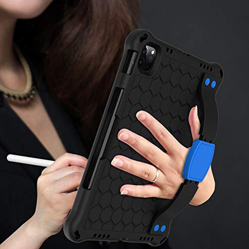 Coque iPad Air 11 antichoc robuste avec poignée anti chute noire