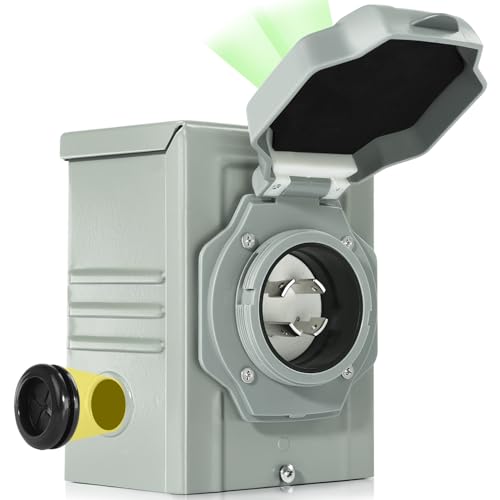 Rophor Caixa de entrada de energia do gerador de 30 amp, caixa de entrada de energia NEMA L14-30P pa