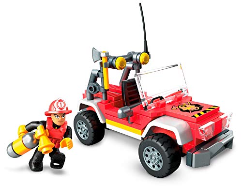 Mega Construx SUV Rescate, Construye tu Propio SUV y Escenas de Rescate, Coche de Juguete (Mattel GLK53), Multicolor