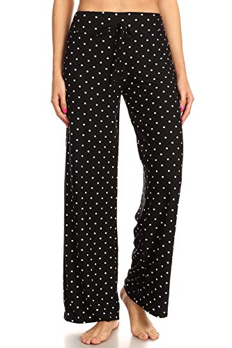 Image of Leggings Depot Women's Wide Leg Drawstring Pajama Pants for Lounge, Sleep