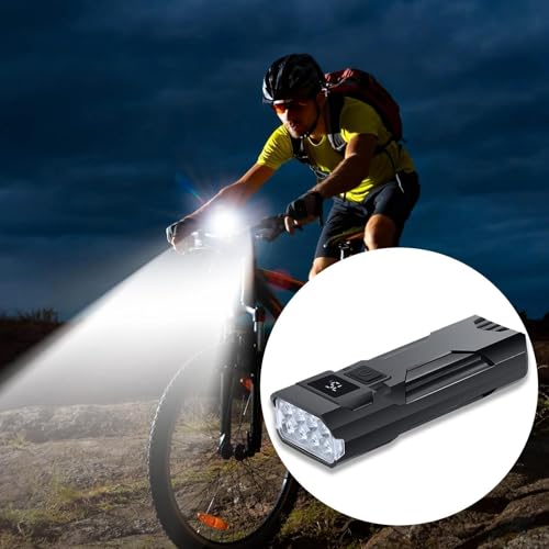 Luz de seguridad para bicicleta impermeable combo de bocina y pantalla LED 2
