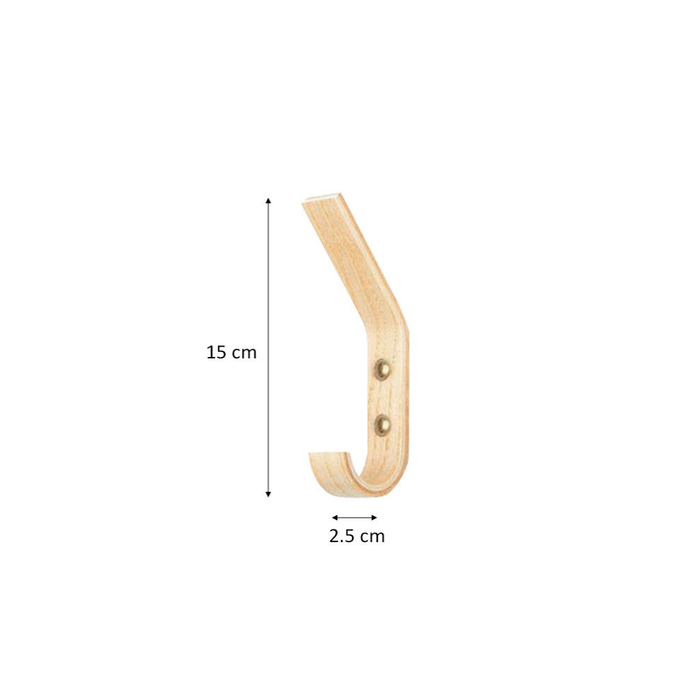 Perchero de pared resistente, paquete de 2 percheros de madera para colgar toallas, abrigos, sombreros, bolsos, chaquetas, ideal para entrada, dormitorio, baño