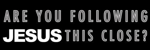 Magnet are You Following Jesus This Close Bumper Magnetic Sticker (Christian Decal)