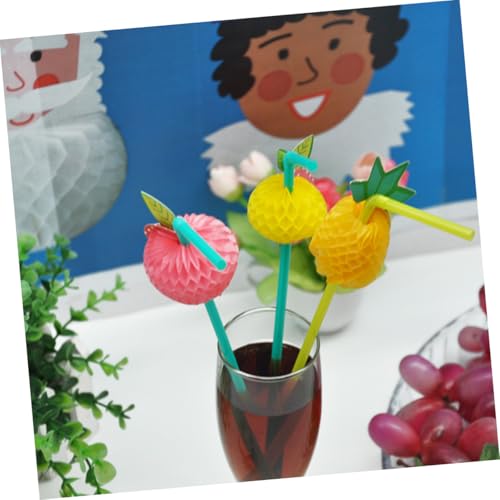 Pitillos desechables plásticos coloridos 24 piezas para fiestas miniatura 6