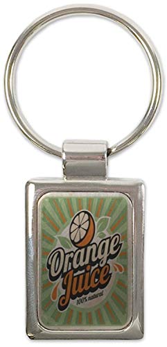 Preisvergleich Produktbild Schlüsselanhänger Essen Restaurant Orangensaft Bedruckt