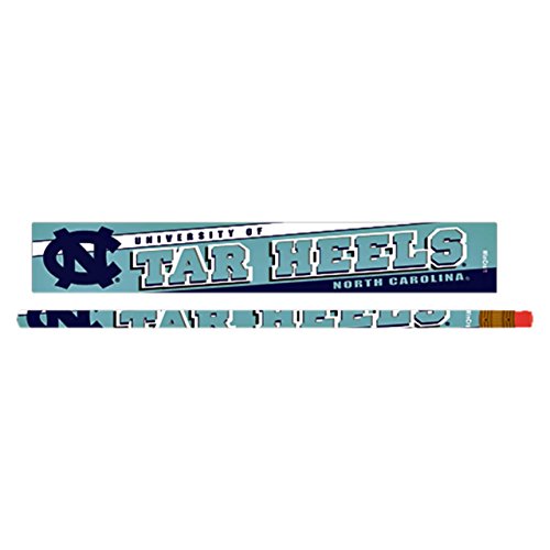 WinCraft NCAA North Carolina Tar Heels 6 Pack Pencils, One Size, Team Color
