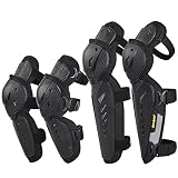 Skateboard Pads Set Knee Pads Elbow Pads Wrist Pads 4pcs Adjustable Skate Pads Protective Gear Kit f
