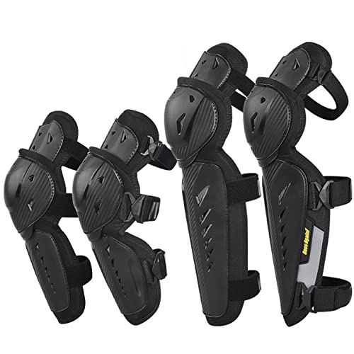 Skateboard Pads Set Knee Pads Elbow Pads Wrist Pads 4Pcs Adjustable Skate Pads Protective Gear Kit For Cycling Skating,Black,One Size #TOP19