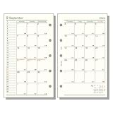 レイメイ藤井 手帳 システム手帳 リフィル 2026 ミニ5サイズ ダヴィンチ 月間 マンスリー DMR26051 2025年 12月始まり