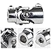 WMPHE 3/4-36 Spline x 3/4 DD Single Steering Shaft Universal U Joint Silver, Total Length: 83mm (3-1/4), DD end outer diameter 41mm(1.62), Maximum Working Angle: 35°Degree