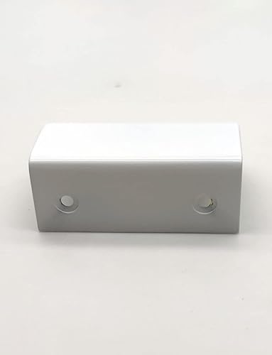 Miniatura 5 de Tiradores de barra curvados de C a C de 1.54 pulgadas, manijas de cajón resistentes, tiradores de gabinete de cocina de latón blanco con tornillos