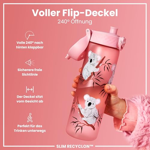 Ion8 Trinkflasche 500 ml, Auslaufsicher und BPA-frei