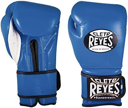 CLETO REYES Boxing Gloves, Training Gloves with Hook and Loop Closure for Men and Women (14oz, Electric Blue)