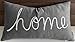 DecorHouzz Home Sentiment Pillow Cover Embroidered Pillow Cases Throw Pillow Decorative Pillow Wedding Birthday Anniversary Gift 14"x24" (Grey)