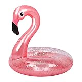 Flotador Inflable de para Piscina,Inflable de Piscina de Flamenco con Purpurina Juguete de Natación Flotador de Piscina Juguetes de Agua para Playa de Piscina en Verano (Adults)