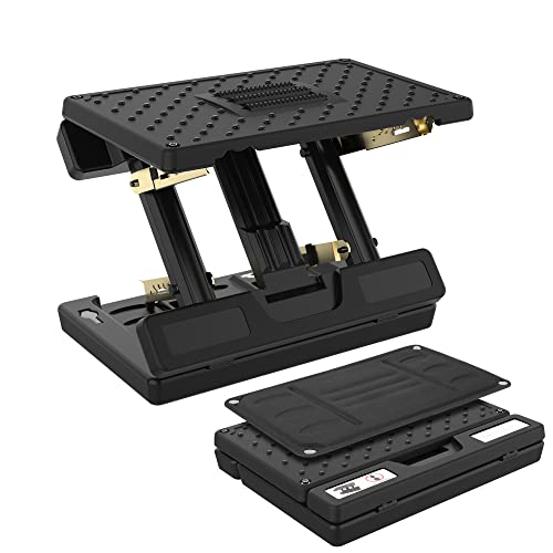 Vhelyom Foot Rest For Under Desk At Work, Height Adjustable Footrest With Massage Roller And Soft Pad, Foldable Ergonomic Foot Rest For Car, Underdesk, Home, Train(Black) #TOP7
