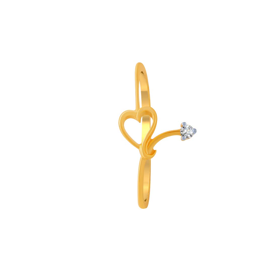 P.C. Chandra Jewellers 14KT Yellow Gold and American Diamond Ring for Women (B0793FNZQX) Amazon Price History, Amazon Price Tracker