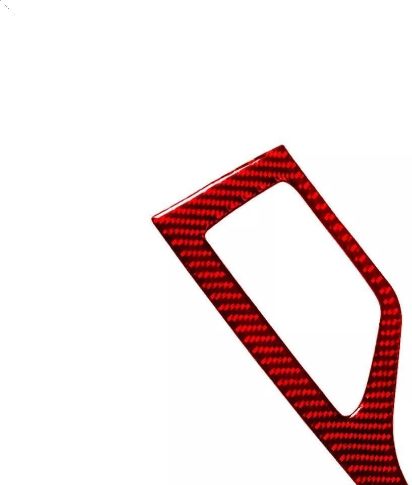 [Car Parts] 4X Red Center TYP-B 4WD Trim Cover Carbon Fiber for Toyota for Tacoma 12-2015