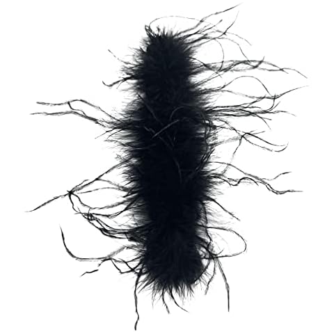 NORK Slap Bracelets, Feather Snap Bracelets Slap Wristbands Slap Bands Women's Wrist Ankle Cuffs Hair Accessories Furry Bracelets Party Supplies, Black Cover