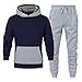TTBDWiian Men Jogging Suits Sets Plus Size 2 Piece Hoodie Sweatsuit Sweatpants Casual Outfits with Pockets Winter Activewear