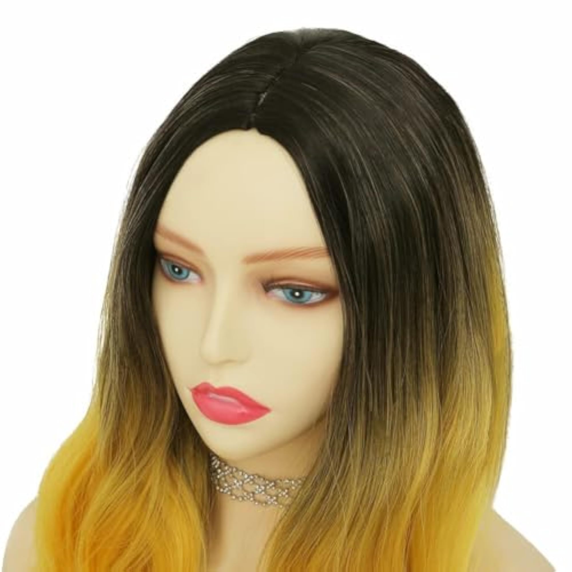 Curly Long Wavy Wig for Women, Ombre Style