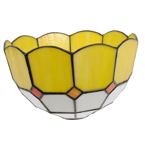 Pantalla de lámpara de vidrio para sustitución y decoración vintage clásica