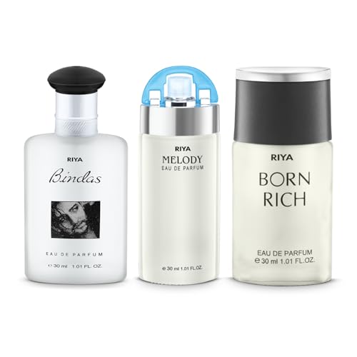 Image of Riya Melody, Bindas and Born Rich Perfume, Combo of 3, 30ml. Each