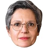 Sandrine Rousseau (Glasses) Mascaras de Personajes Famosos, Caras de Carton