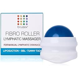 Bruizex Lymphatic Drainage Massager, Massage Roller Ball, Fibro Body Roller for Fibrosis Treatment, Liposuction, 360 Lipo, Tummy Tuck & BBL Post Surgery Recovery